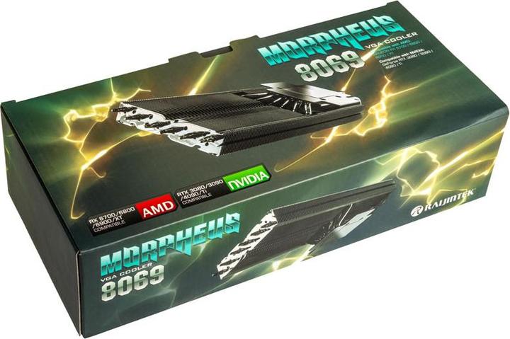 Actual product image Raijintek Morpheus 8069 Heatpipe VGA Cooler - black