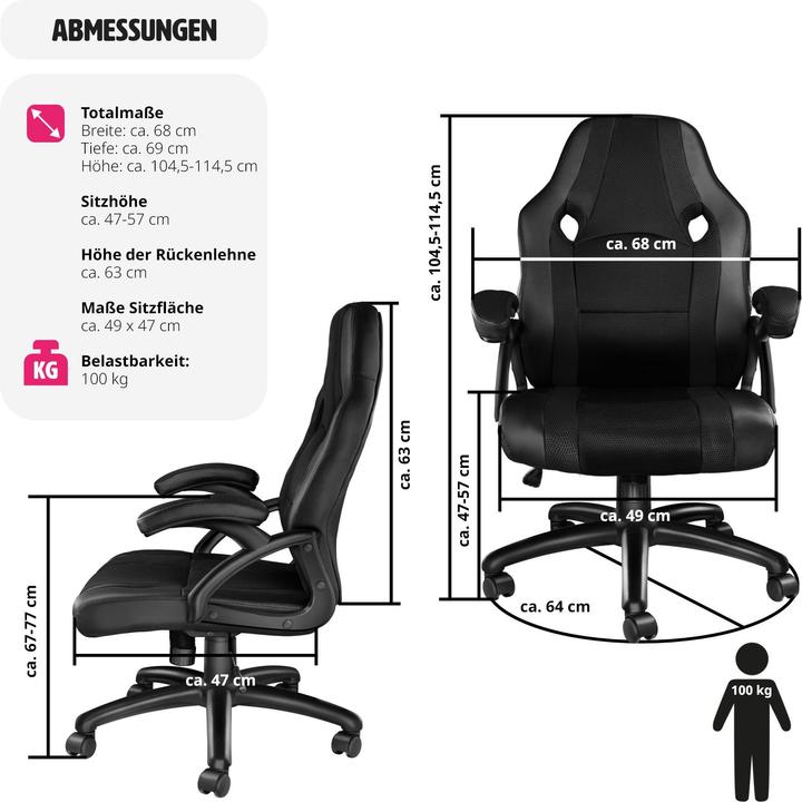 Produktbild tectake Bürostuhl Benny