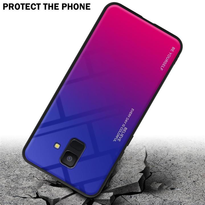 Produktbild Cadorabo TPU 2 Farben Glas Cover (Samsung Galaxy J6 (2018))