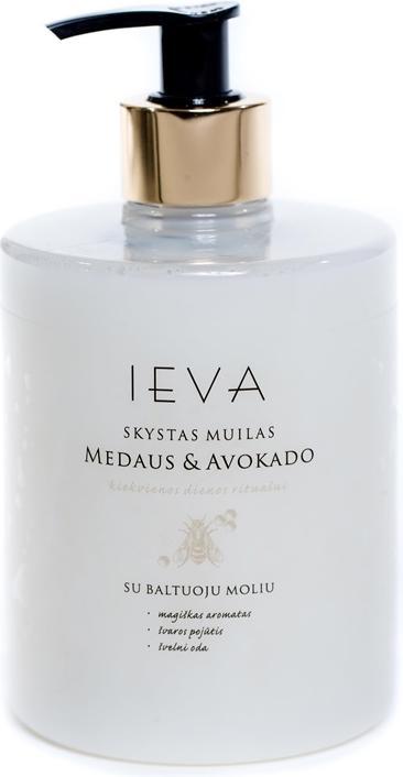 Ieva Liquid Soap Honey & Avocado 500 ml (Flüssigseife, 500 ml)