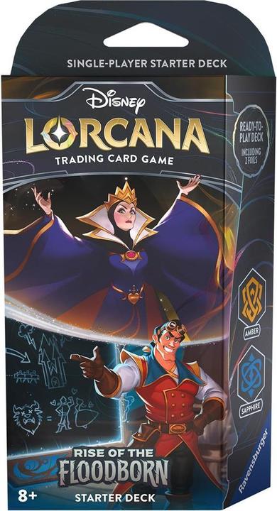 Disney Lorcana - Rise of the Floodborn: Starter Decks (Amber / Sapphire) (Anglais, Pont)