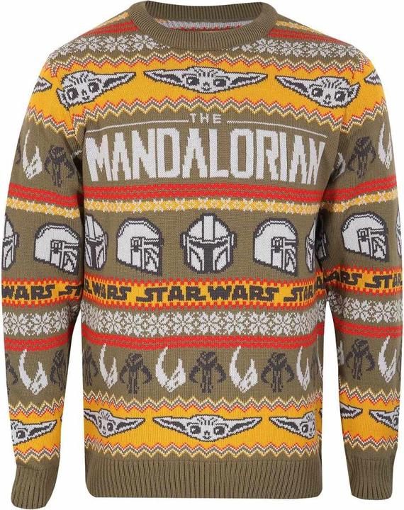 Actual product image Star Wars Unisex Adult Repeat Print Knitted Jumper (L)