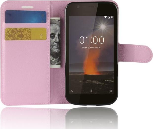 Actual product image MU Classic Litchi Leather Bookcover Series (Nokia 1)