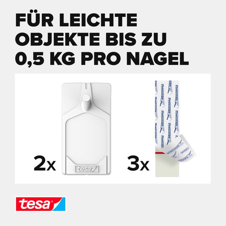 Image du produit tesa clou adhésif pour papier peint et plâtre, 0,5 kg