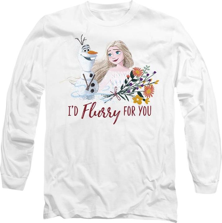 Produktbild Disney Frozen I'd Flurry For You TShirt Valentinstag (S)