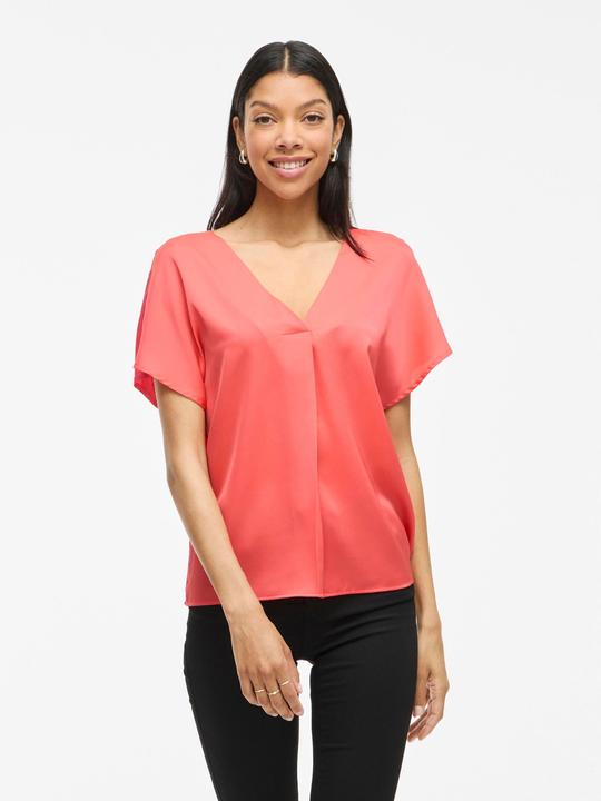 Actual product image Vila V-neck top with short sleeves (36)