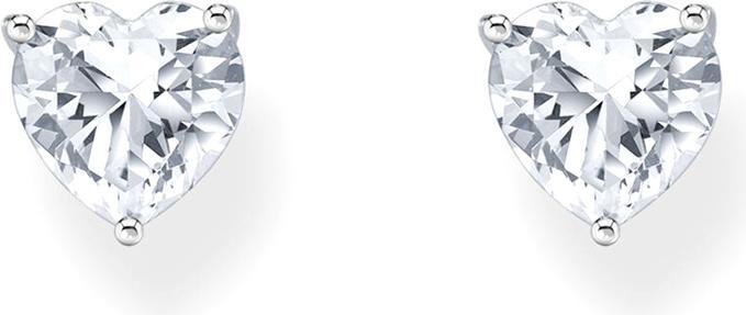 Image du produit Thomas Sabo Boucles d'oreilles avec pierre blanche en forme de coeur (Argent 925)