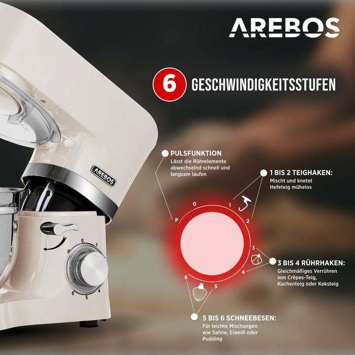 Produktbild Arebos Küchenmaschine (1500 W)
