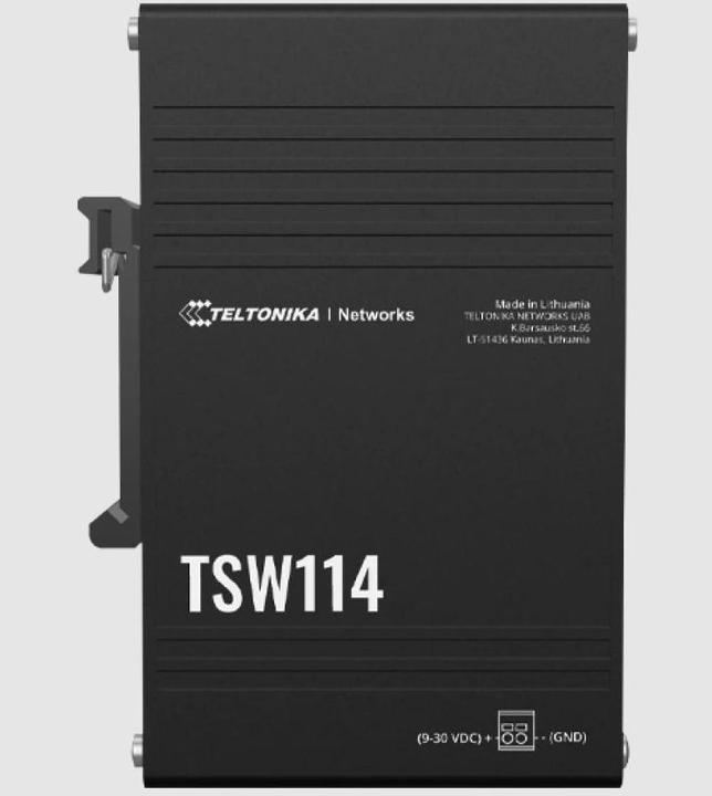 Teltonika TSW114, interruttore con staffa integrata per guida DIN (5 porte)