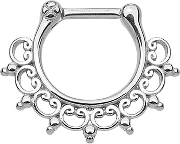 Immagine prodotto Star Piercing Setto a punta tribale in argento (Acciaio chirurgico 316L, senza ottone)