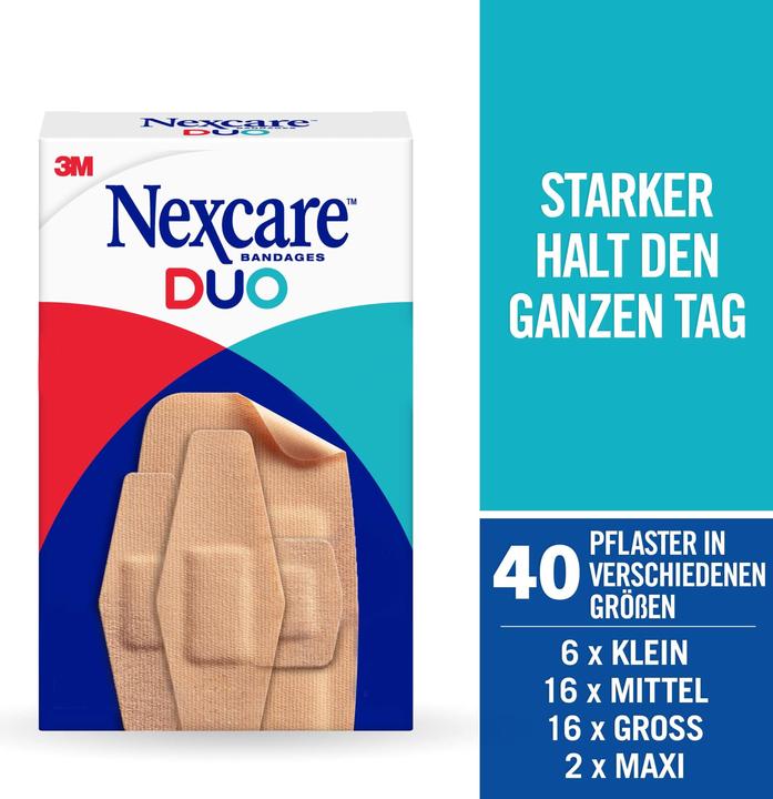 Actual product image Nexcare Pflaster Duo assortiert (40 x)