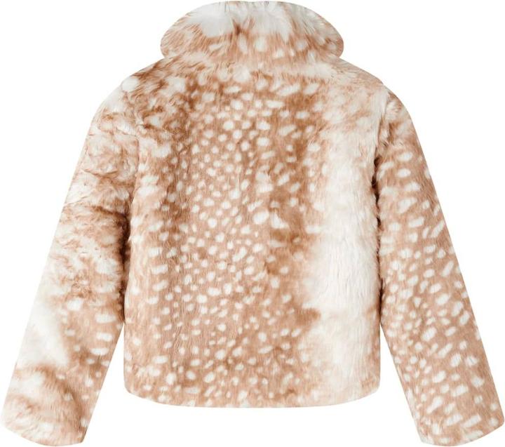 Actual product image VidaXL Children's coat faux fur cognac 104,outer material (104)