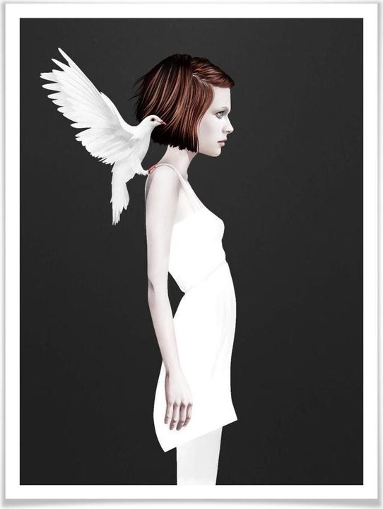 Actual product image Trenddeko Only you - White Dove (40 x 50 cm)