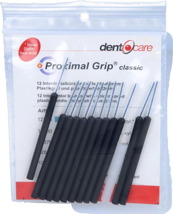 Produktbild Dent-O-Care Proximal Grip classic xx-fein schwarz Interdentalbürsten 0,65 mm, 12 St. Interdentalbürs (12 x, 0.65 mm)