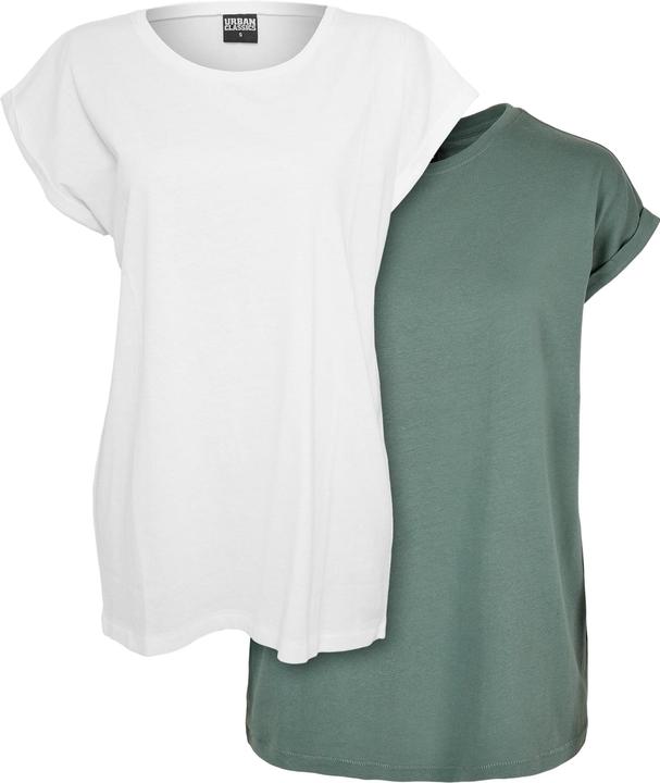 Produktbild Urban Classics Ladies Extended Shoulder Tee 2-Pack (M)