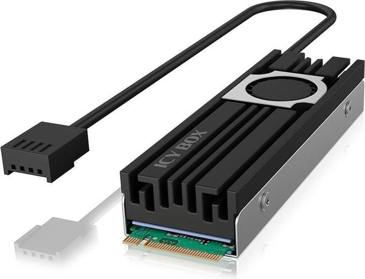 Produktbild RaidSonic Icy Box Kühlkörper mit Lüfter für M.2 SSD