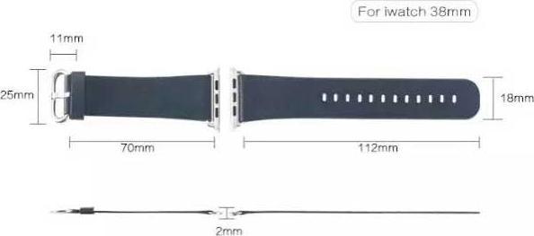Produktbild Hermex Apple iWatch 40mm 38mm Lederarmband + Adapter braun (38 mm, 40 mm, Echtes Leder)