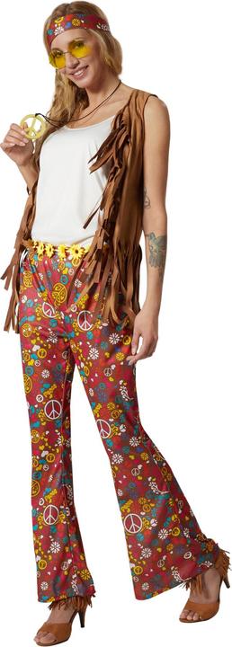 Immagine prodotto tectake Costume da donna hippy gilet e pantaloni (XXL)