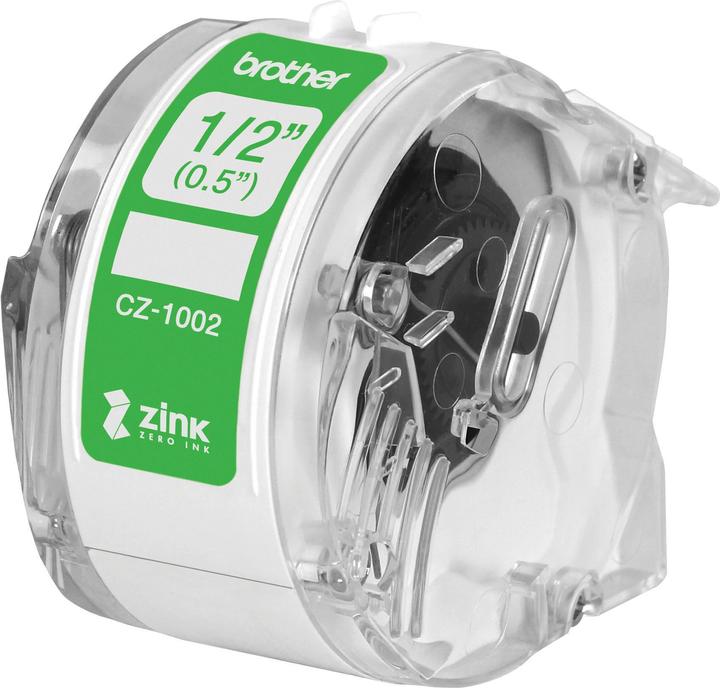 Actual product image Brother CZ-1002 Label Roll (1.20 cm, White)