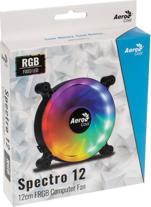 Actual product image AeroCool Spectro 12 FRGB computer case fan, translucent (e) (120 mm, 1 x)