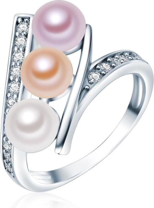 Image du produit Valero Pearls Femme argent sterling zirconium perle d'eau douce de culture argent - 3860 (56, Argent 925)