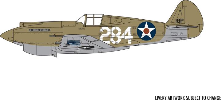 Image du produit Airfix Kit de construction Curtiss P-40B Warhawk 1:72