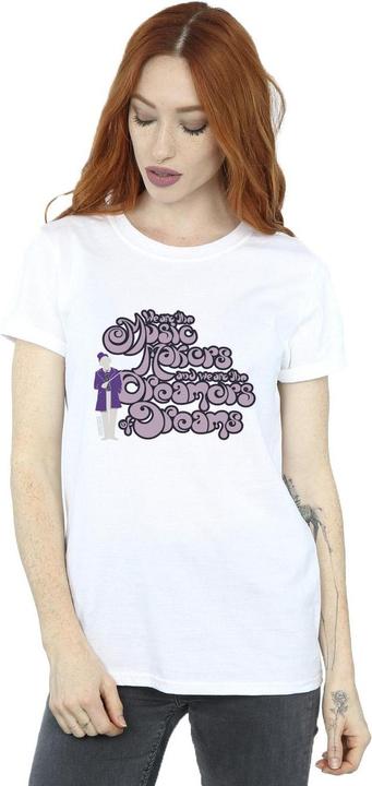 Immagine prodotto Willy Wonka & the Chocolate Factory Dreamers Text Maglietta Ampia Donna (3XL)