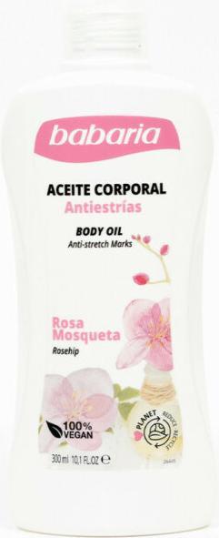 Immagine prodotto Babaria Rosa Mosqueta Aceite Corporal Hidratante Anti-Estrias 300ml (Olio corpo, 300 ml)