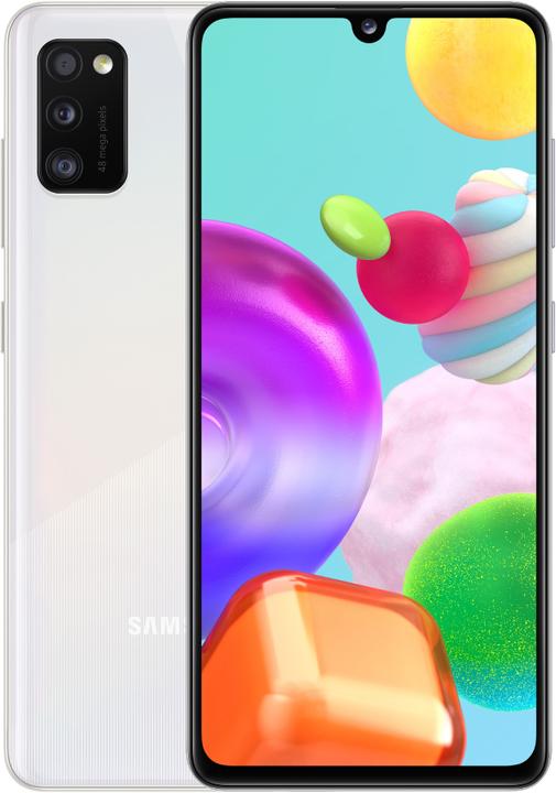 Samsung Galaxy A41 (64 GB, White, 6.10", Dual SIM, 48 Mpx, 4G)