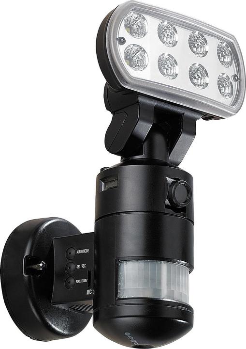 VisorTech Überwachungskamera mit LED-Flutlicht und Bewegungsmelder (640 x 480 Pixels)