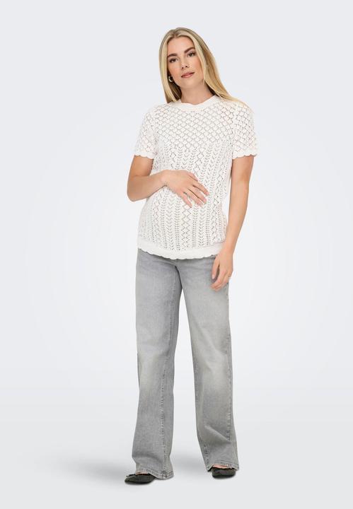 Actual product image Only Maternity OLMJUICY Hohe Taille Weiter Beinschnitt Jeans Jeans mit weitem Bein (32)