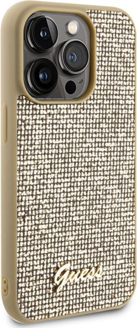 Produktbild Guess GUHCP15LPMSDGSD iPhone 15 Pro 6.1" złoty/gold hardcase Disco Metal Script (Apple iPhone 15 Pro)