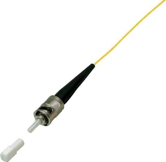 Image du produit Tecline Fibre optique pigtail, 9/125 µm, fibre OS2, ST mâle, 2,0 m ST Fibre pigtail pour montage en boîte (2 m)