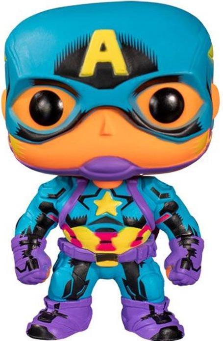Actual product image Funko POP! - Marvel - Black Light: Captain America