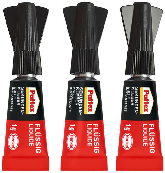 Produktbild Pattex Sekundenkleber Flüssig Mini Trio (3 g)