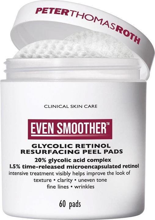 Peter Thomas Roth Clinical Skin Care Even Smoother Glycolic Retinol Resurfacing Peel Pads (Peeling, 600 ml)