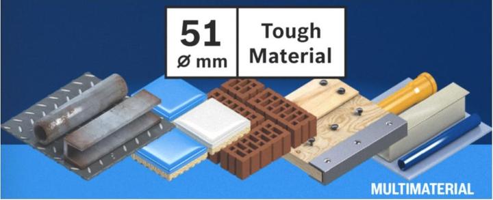 Produktbild Bosch Professional Zubehör EXPERT Tough Material Lochsäge, 51 x 60 mm (51 Millimeter)
