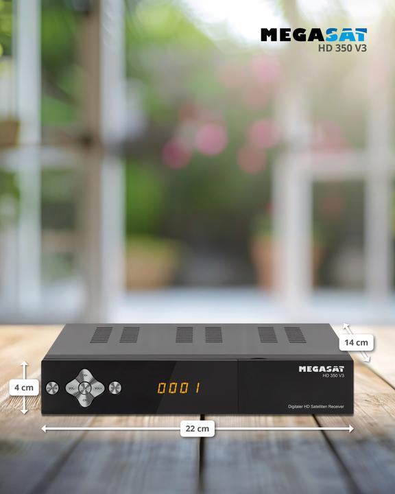 Immagine prodotto Megasat HD 350 V3 - Ricevitore TV satellitare (4000 GB, DVB-S, DVB-S2)