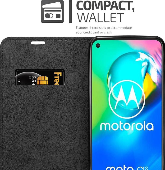 Productafbeelding Cadorabo Boek Onzichtbare Magneethoes (Motorola Moto G8 Power Lite)
