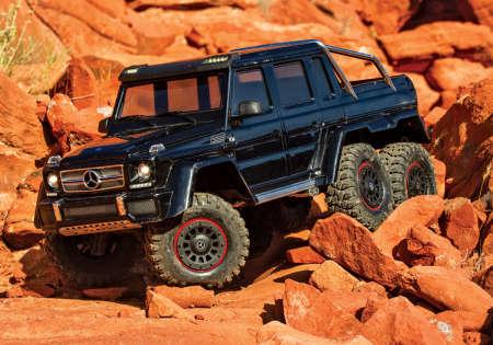 Actual product image Traxxas CRAWLER TRX-6 1:10 6WD EP RTR MERCEDES G63 AMG 6x6 - BLACK WITHOUT charger and WITHOUT battery (RTR Ready-to-Run)