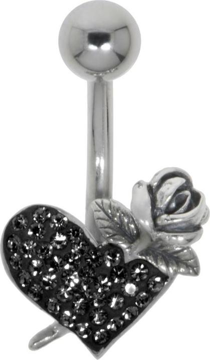Bijouteria Bauchpiercing (Silber 925, Chirurgenstahl 316L, Kristall)