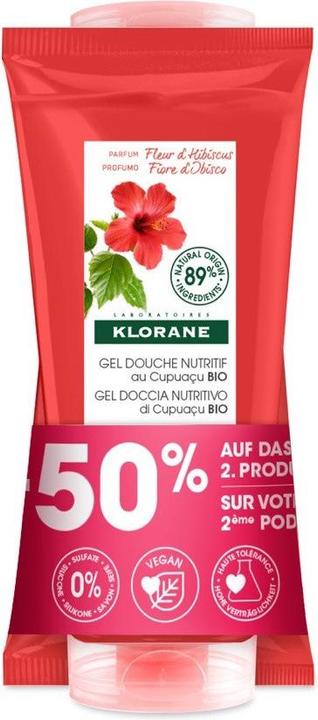 Produktbild Klorane Duschgel Hibiskusblüte Promo Duo Gel (200 ml)