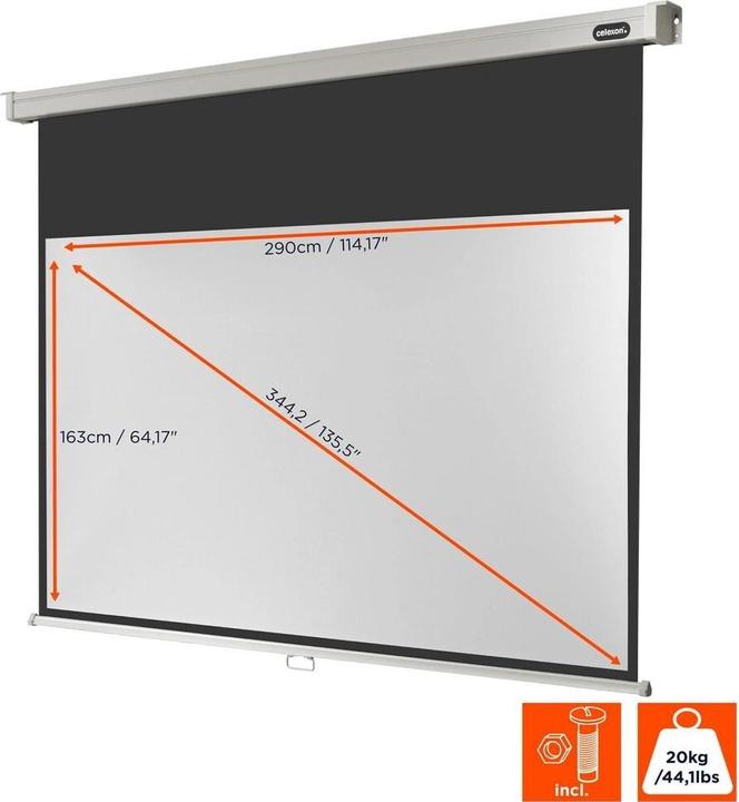 Actual product image Celexon Rollo Professional, Canvas, 16:9 (135", 16:9)