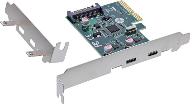Produktbild InLine Schnittstellenkarte, PCIe x4, USB 3.2 Gen.2, 2x USB-C