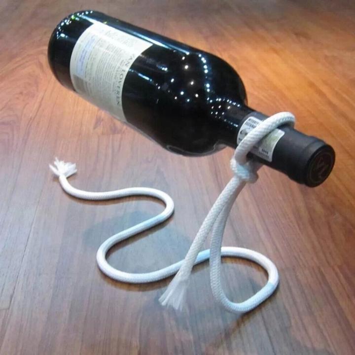 Image du produit PhoneLook Support à bouteille de vin corde magique pour cuisine et salle à manger (Porte-bouteilles de vin)