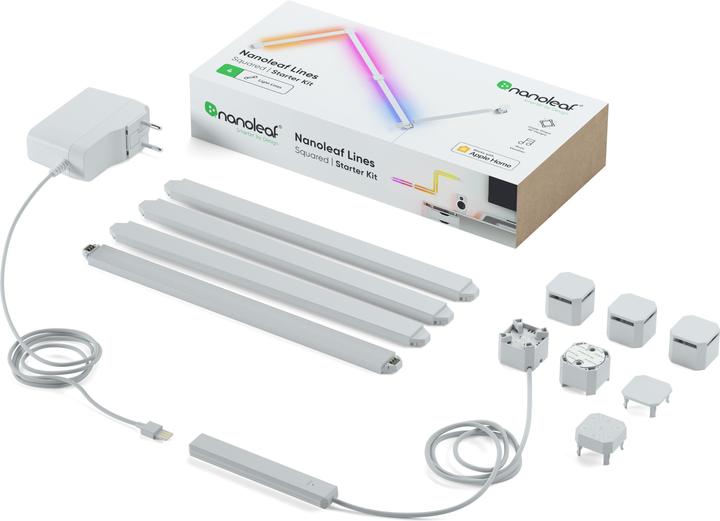 Actual product image Nanoleaf Lines Squared Starter Set (Multicoloured, 252 cm, Indoor)