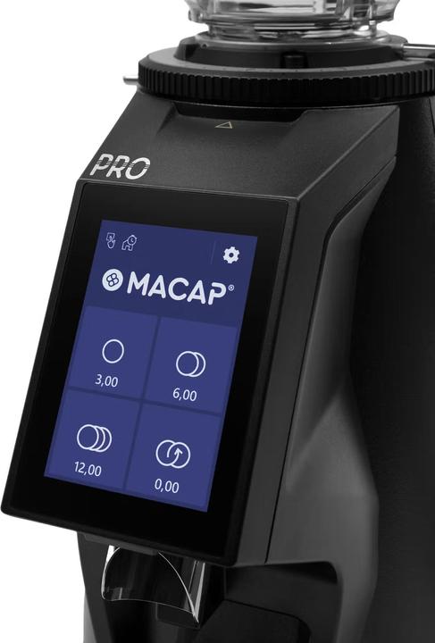 Actual product image Macap Kaffeemühle MI40 TOUCH PRO BLACK