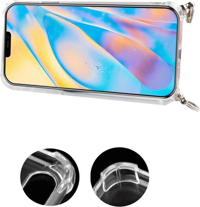 Produktbild König Design Apple iPhone 12 mini Handykette Hülle mit Band Case zum umhängen Kordel Pink Neu