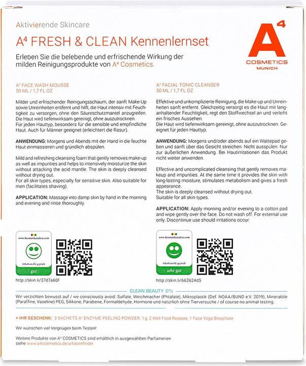 Immagine prodotto A4 Health and Beauty Set fresco e pulito