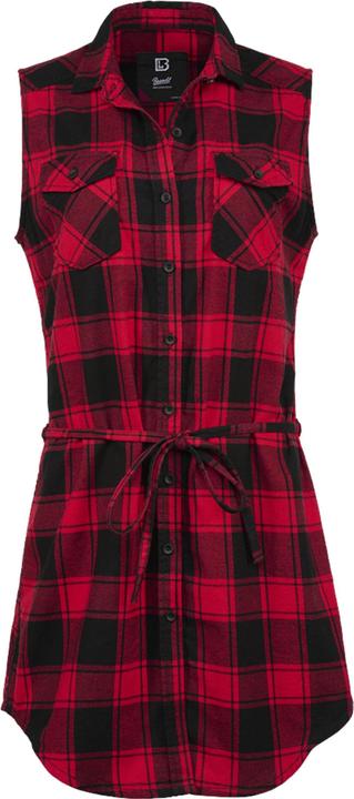 Actual product image Brandit Ladies Gracey Longshirt Top Size XS Colour Red/Black (XS)